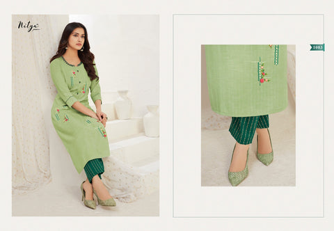 L T Nitya Kavya Pure Rayon Cotton Stylish Designer Kurti Collection