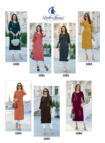 Ladies Flavour Miss India Vol 2 Stylish Kurti Collection