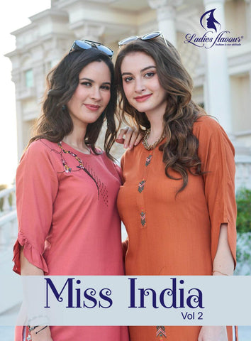Ladies Flavour Miss India Vol 2 Stylish Kurti Collection
