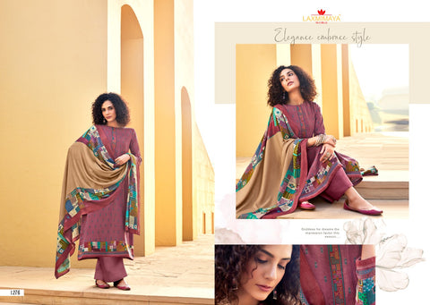 Laxmimaya Silk Mills Izabela Pure Wool Digital Print Shawl Pashmina Designer Salwar Kameez