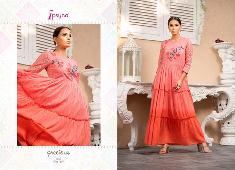 Psyna Precious Vol 2 Cotton Fancy Designer Kurtis