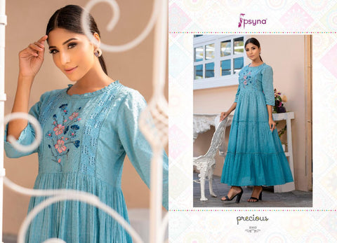 Psyna Precious Vol 2 Cotton Fancy Designer Kurtis