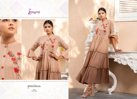 Psyna Precious Vol 2 Cotton Fancy Designer Kurtis