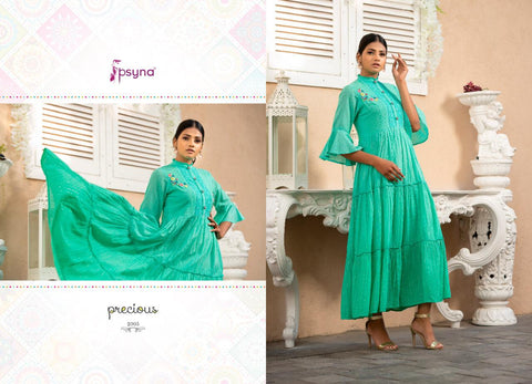 Psyna Precious Vol 2 Cotton Fancy Designer Kurtis