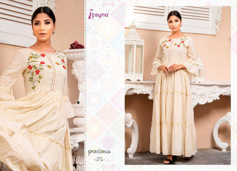 Psyna Precious Vol 2 Cotton Fancy Designer Kurtis