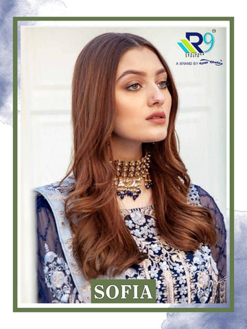 R9 Designer Sofia Faux Georgette Pakistani Salwar Kameez