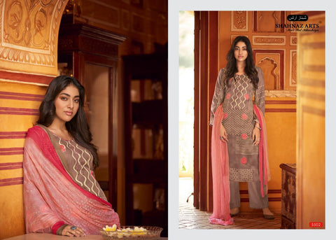 Shahnaz Arts Gul Bahar Pashmina Designer Salwar Suits
