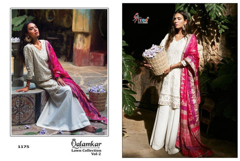 SHREE FABS QALAMKAR LAWN COLLECTION VOL 2 EMBROIDERED SUITS