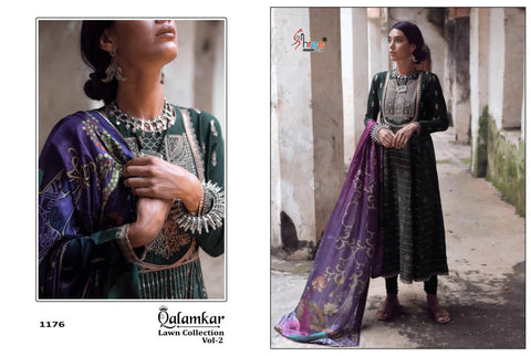 SHREE FABS QALAMKAR LAWN COLLECTION VOL 2 EMBROIDERED SUITS