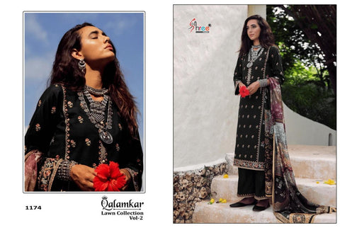 SHREE FABS QALAMKAR LAWN COLLECTION VOL 2 EMBROIDERED SUITS