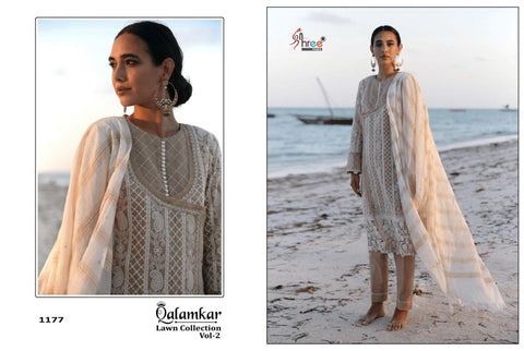 SHREE FABS QALAMKAR LAWN COLLECTION VOL 2 EMBROIDERED SUITS