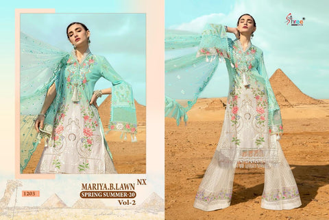 SHREE FABS SPRING SUMMER 20 VOL 2 NX PAKISTANI EMBROIDERED SUIT COLLECTION