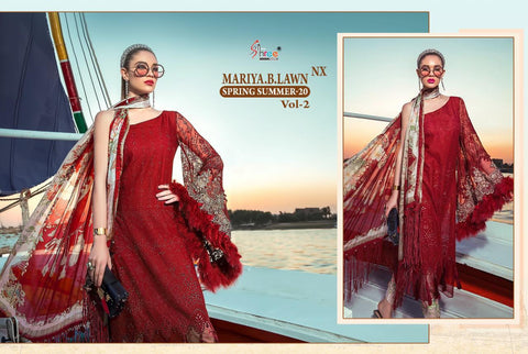 SHREE FABS SPRING SUMMER 20 VOL 2 NX PAKISTANI EMBROIDERED SUIT COLLECTION