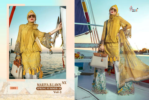 SHREE FABS SPRING SUMMER 20 VOL 2 NX PAKISTANI EMBROIDERED SUIT COLLECTION