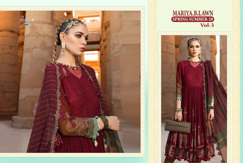 SHREE FABS MARIYA B LAWN B VOL 3  HEAVY EMBRODERY COLLECTION