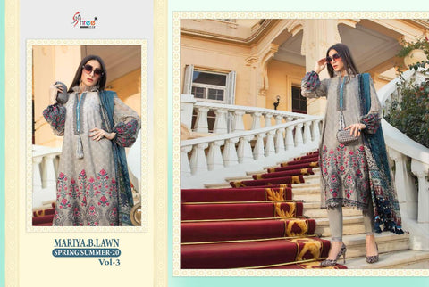 SHREE FABS MARIYA B LAWN B VOL 3  HEAVY EMBRODERY COLLECTION