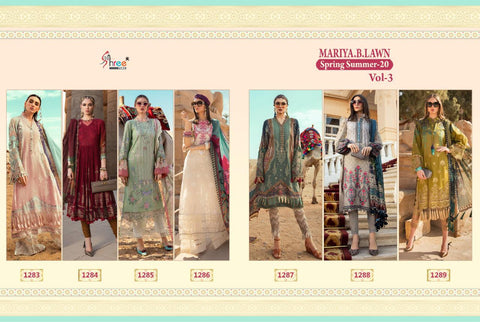 SHREE FABS MARIYA B LAWN B VOL 3  HEAVY EMBRODERY COLLECTION