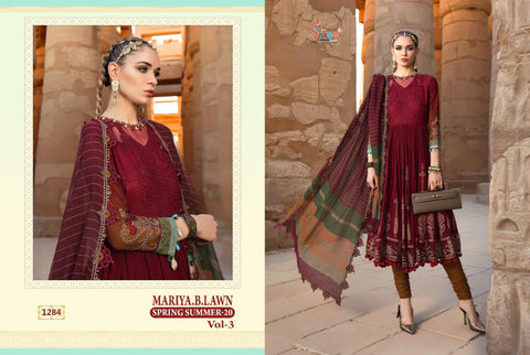 SHREE FABS MARIYA B LAWN B VOL 3  HEAVY EMBRODERY COLLECTION