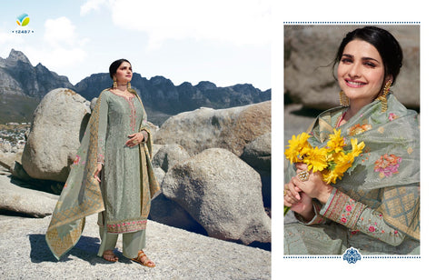 Vinay Fashion Tradition Vol 2 Tusser Satin Designer Salwar Kmeez