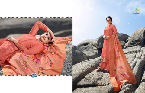Vinay Fashion Tradition Vol 2 Tusser Satin Designer Salwar Kmeez